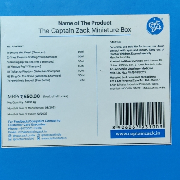 The captain Zack miniature box - 7 50ml products - Picture 4 of 4